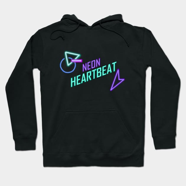 Neon Heartbeat Hoodie by Burrrrrittttooooo's Closet